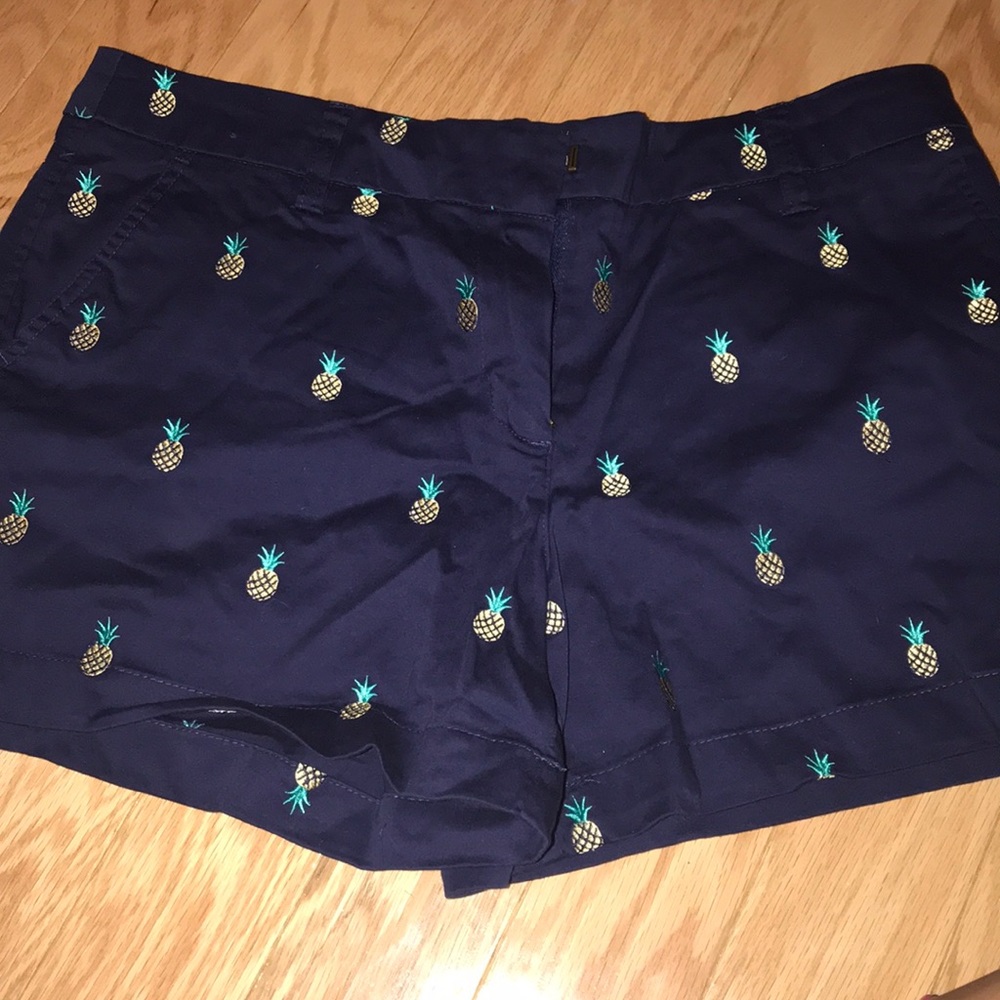 Navy blue pineapple shorts